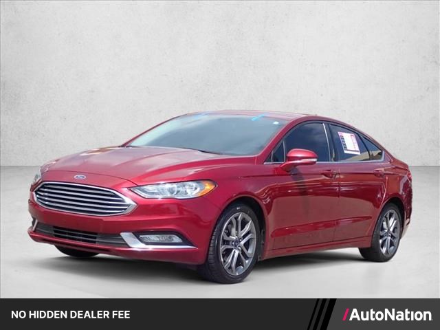 Ruby Red Metallic Tinted Clearcoat 2017 Ford Fusion Sedan Front-Wheel Drive Automatic
