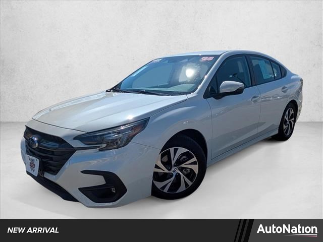 Crystal White Pearl 2025 Subaru Legacy Premium AWD Sedan All-Wheel Drive Automatic