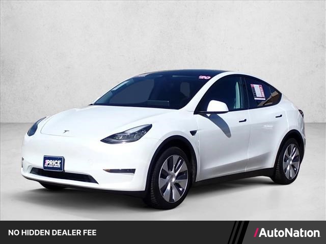 Pearl White Multi-Coat 2020 Tesla Model Y SUV / Crossover All-Wheel Drive Automatic