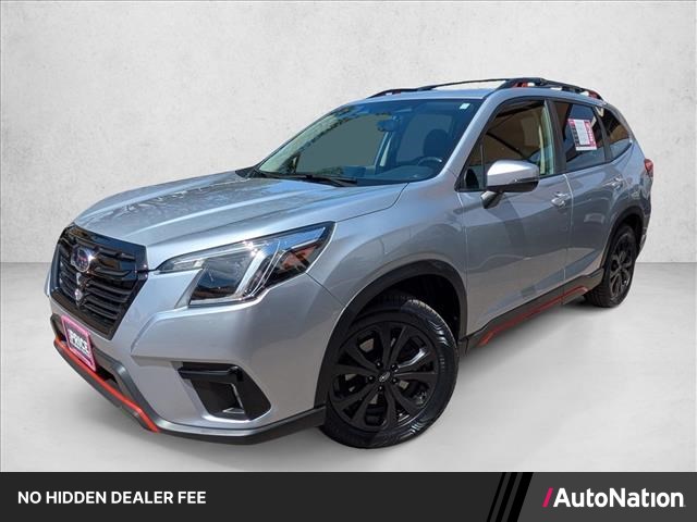 Ice Silver Metallic 2023 Subaru Forester Sport Crossover AWD SUV / Crossover All-Wheel Drive Automatic