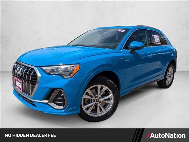 Blue 2022 Audi Q3 quattro Premium S Line 45 TFSI SUV / Crossover All-Wheel Drive Automatic
