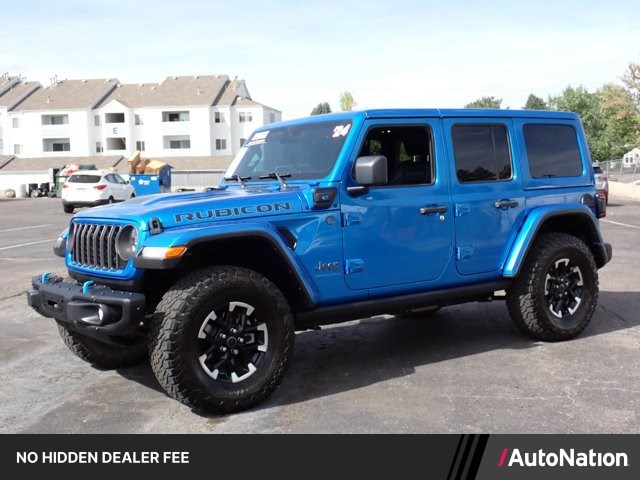 Hydro Blue Pearlcoat 2024 Jeep Wrangler 4xe SUV / Crossover Four-Wheel Drive 8-Speed Automatic
