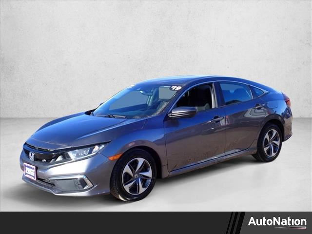 Gray 2019 Honda Civic LX FWD Sedan Front-Wheel Drive Automatic