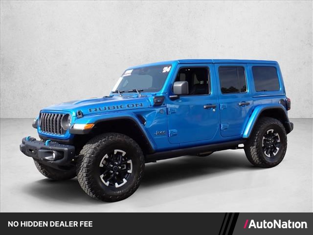 Hydro Blue Pearlcoat 2024 Jeep Wrangler 4xe SUV / Crossover Four-Wheel Drive 8-Speed Automatic