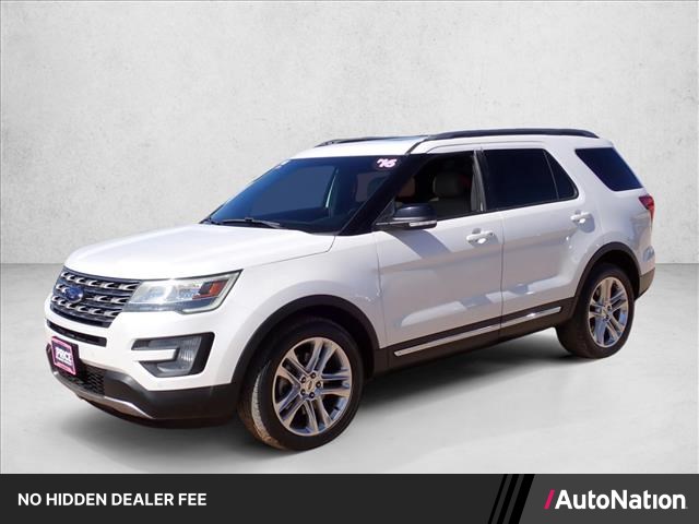 White Platinum Metallic Tri-Coat 2016 Ford Explorer XLT 4WD SUV / Crossover All-Wheel Drive 6-Speed Automatic