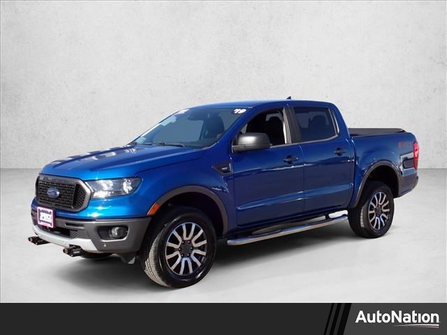 Lightning Blue Metallic 2019 Ford Ranger XLT SuperCrew 4WD Pickup Truck Four-Wheel Drive Automatic