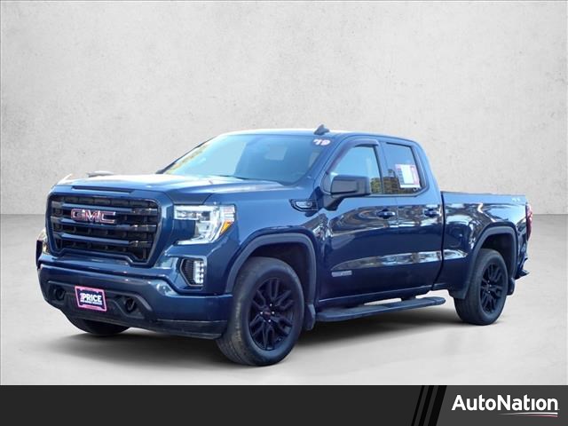 Blue 2019 GMC Sierra 1500 Elevation Double Cab 4WD Pickup Truck Four-Wheel Drive 8-Speed Automatic