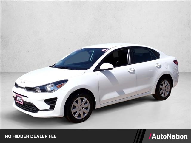 Clear White 2023 Kia Rio LX FWD Sedan Front-Wheel Drive Automatic