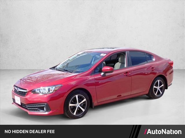 Crimson Red Pearl 2023 Subaru Impreza Premium Sedan AWD Sedan All-Wheel Drive Continuously Variable Transmission