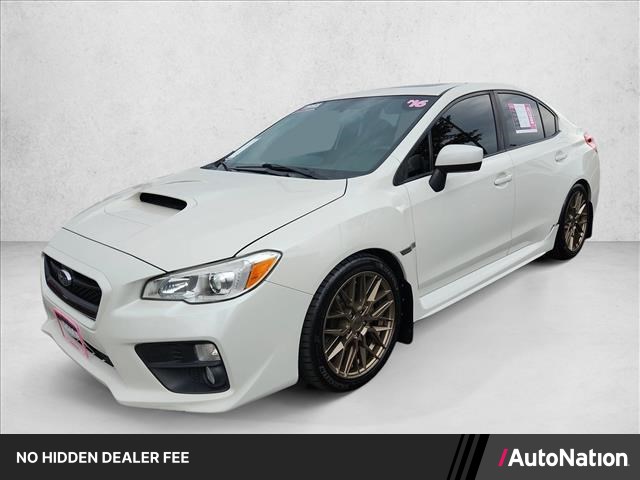 Crystal White Pearl 2016 Subaru WRX Sedan All-Wheel Drive 6-Speed Manual