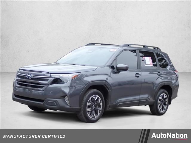 Magnetite Gray Metallic 2025 Subaru Forester Premium Crossover AWD SUV / Crossover All-Wheel Drive Continuously Variable Transmission