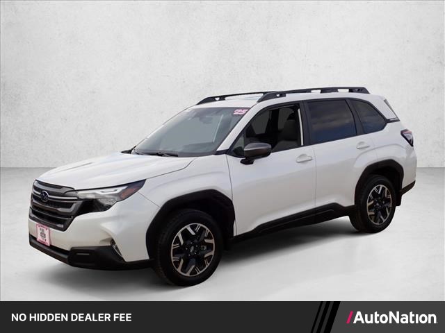 White 2025 Subaru Forester Premium Crossover AWD SUV / Crossover All-Wheel Drive Continuously Variable Transmission