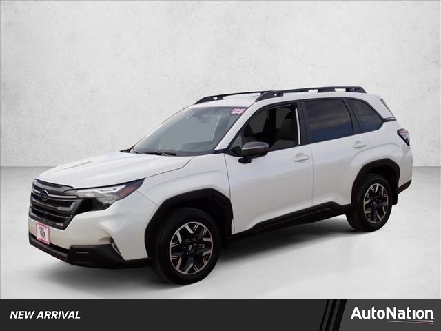 White 2025 Subaru Forester Premium Crossover AWD SUV / Crossover All-Wheel Drive Continuously Variable Transmission
