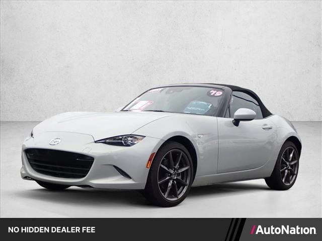 Ceramic Metallic 2019 Mazda MX-5 Miata Grand Touring RWD Convertible Rear-Wheel Drive Automatic