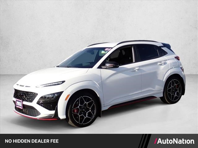 Lunar White 2022 Hyundai Kona N SUV / Crossover Front-Wheel Drive Automatic