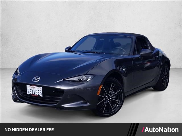 Machine Gray Metallic 2025 Mazda MX-5 Miata Convertible Rear-Wheel Drive Automatic