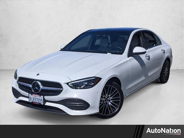 Polar White 2023 Mercedes-Benz C-Class C 300 RWD Sedan Rear-Wheel Drive Automatic