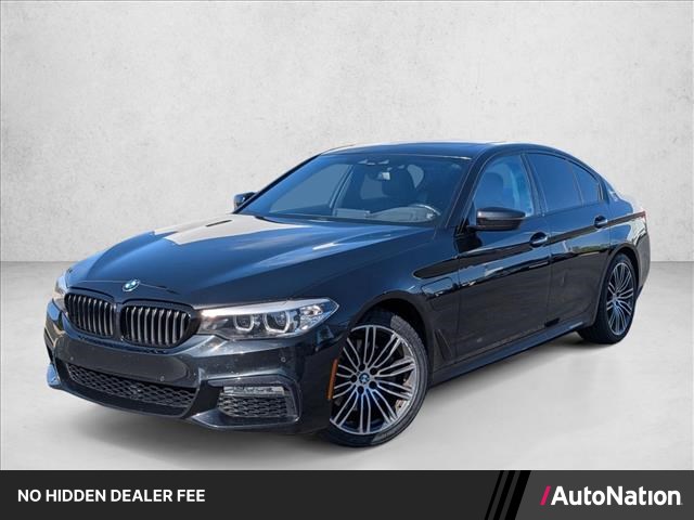 Azurite Black Metallic 2018 BMW 5 Series Sedan Rear-Wheel Drive Automatic