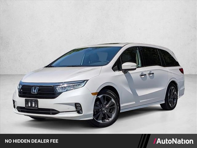 White 2023 Honda Odyssey Elite FWD Minivan Front-Wheel Drive Automatic