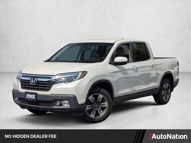 White 2017 Honda Ridgeline RTL-T AWD Pickup Truck All-Wheel Drive 6-Speed Automatic