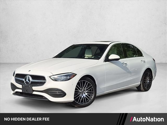 Polar White 2023 Mercedes-Benz C-Class Sedan All-Wheel Drive Automatic