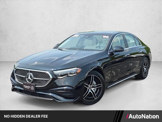 Black 2026 Mercedes-Benz E-Class Sedan All-Wheel Drive Automatic