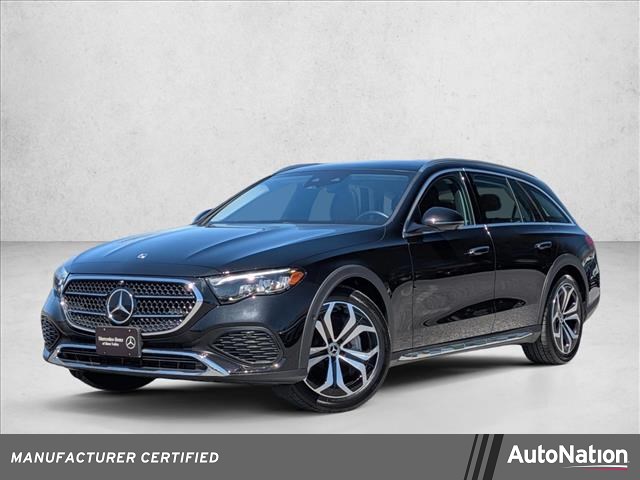 Obsidian Black Metallic 2025 Mercedes-Benz E-Class All-Terrain E 450 4MATIC Wagon All-Wheel Drive Automatic