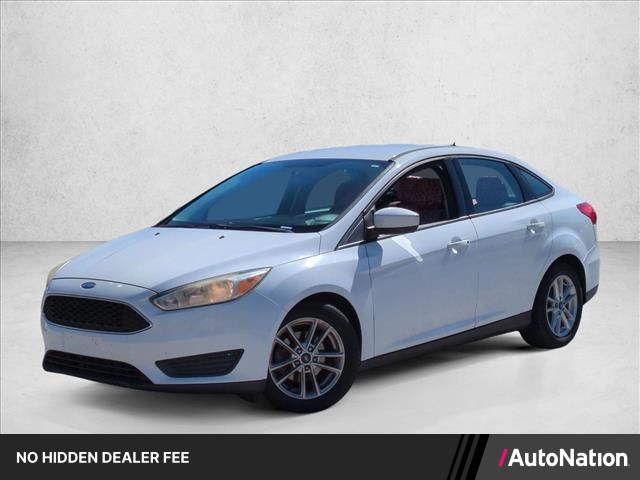 Oxford White 2018 Ford Focus Sedan Front-Wheel Drive 6-Speed Automatic