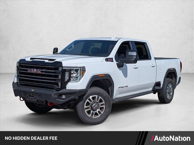 Summit White 2023 GMC Sierra 2500HD AT4 Crew Cab 4WD Pickup Truck Four-Wheel Drive Automatic