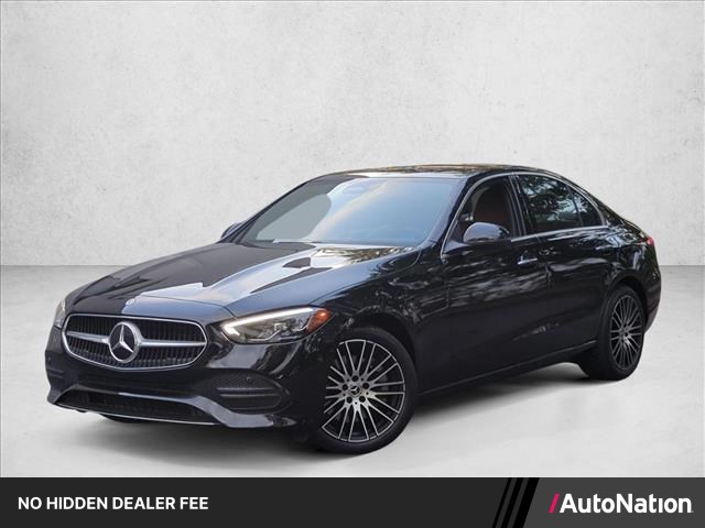Black 2023 Mercedes-Benz C-Class C 300 RWD Sedan Rear-Wheel Drive Automatic