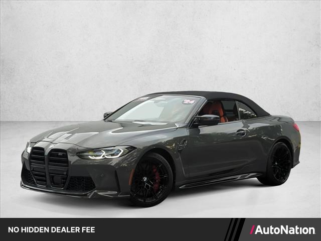 Gray (Dravit Grey Metallic) 2024 BMW M4 Convertible All-Wheel Drive Automatic