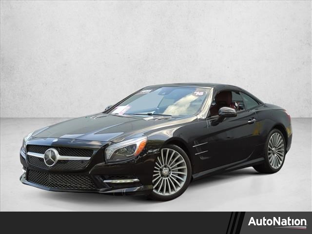Black 2016 Mercedes-Benz SL-Class SL 400 Convertible Rear-Wheel Drive Automatic