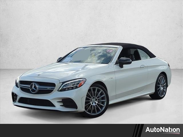 Designo Diamond White Metallic 2019 Mercedes-Benz C-Class AMG C 43 Cabriolet 4MATIC Convertible All-Wheel Drive Automatic