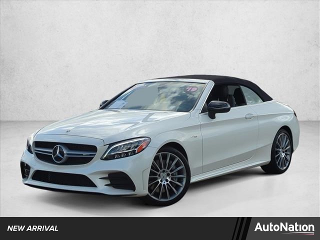 Designo Diamond White Metallic 2019 Mercedes-Benz C-Class AMG C 43 Cabriolet 4MATIC Convertible All-Wheel Drive Automatic