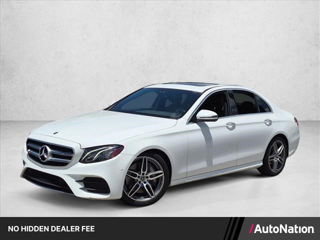 Polar White 2018 Mercedes-Benz E-Class Sedan Rear-Wheel Drive Automatic