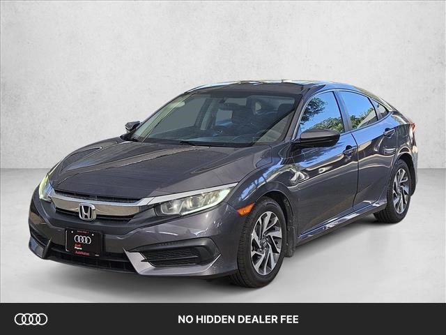 Gray 2017 Honda Civic Sedan Front-Wheel Drive Automatic