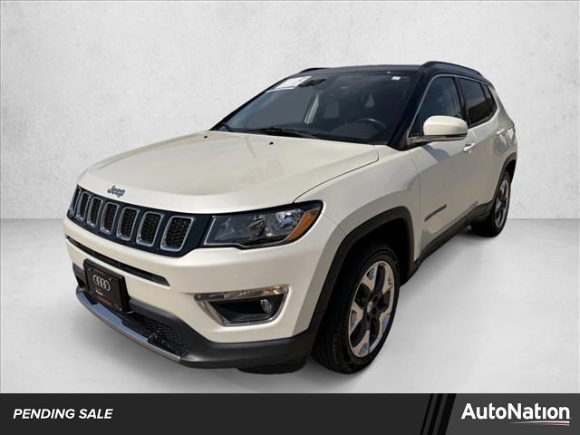 Pearl White Tri-Coat 2018 Jeep Compass Limited 4WD SUV / Crossover Four-Wheel Drive 9-Speed Automatic
