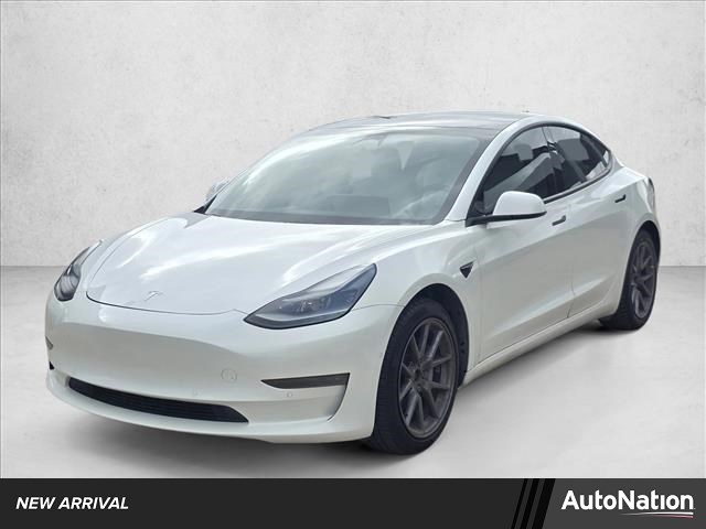 White 2021 Tesla Model 3 Long Range AWD Sedan All-Wheel Drive Automatic