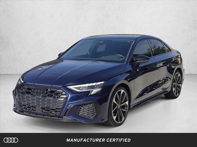 Blue 2023 Audi S3 2.0T quattro Premium Plus AWD Sedan All-Wheel Drive Automatic