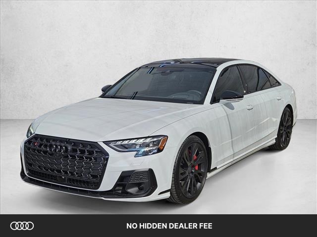 Glacier White Metallic 2027 Audi S8 Sedan All-Wheel Drive Automatic