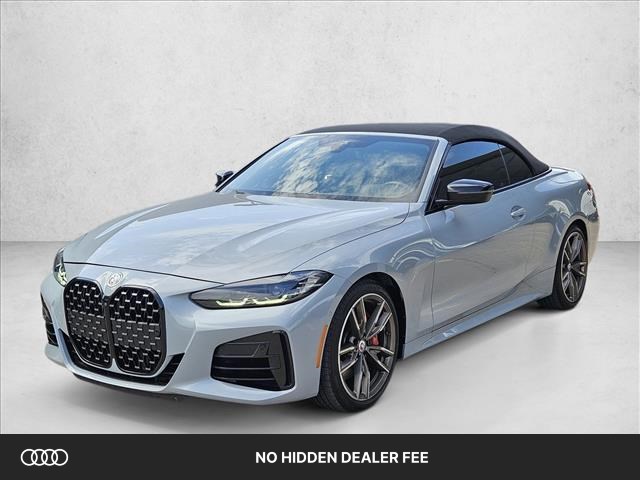 Gray (Brooklyn Grey Metallic) 2023 BMW 4 Series Convertible Rear-Wheel Drive Automatic