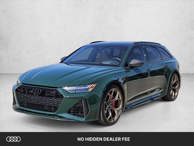 Green 2025 Audi RS 6 Avant Wagon All-Wheel Drive Automatic