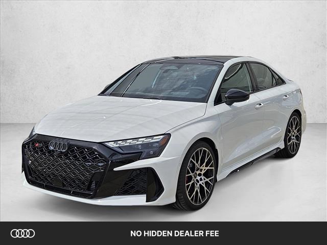 Arkona White 2026 Audi RS 3 Sedan All-Wheel Drive Automatic