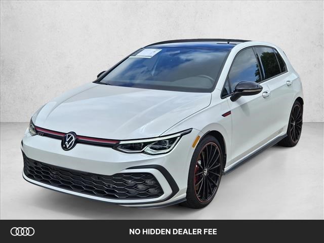 White 2023 Volkswagen Golf GTI Hatchback Front-Wheel Drive 7-Speed Automatic