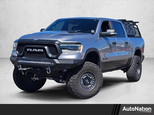 Billet Silver Metallic Clearcoat 2021 RAM 1500 Rebel Crew Cab 4WD Pickup Truck Four-Wheel Drive 8-Speed Automatic