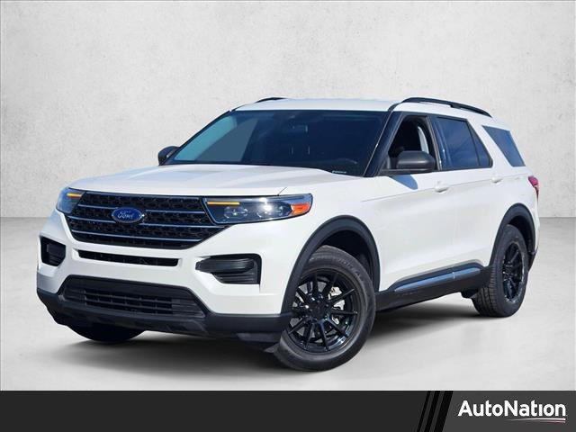 Star White Metallic Tri-Coat 2022 Ford Explorer XLT RWD SUV / Crossover Rear-Wheel Drive Automatic