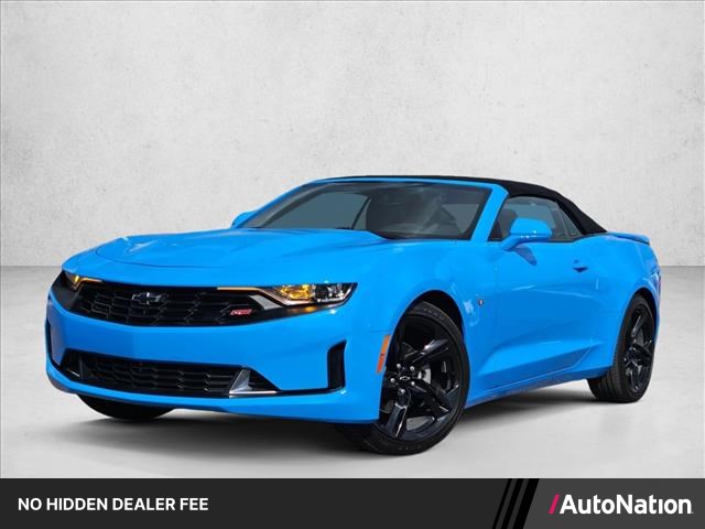 Rapid Blue 2023 Chevrolet Camaro Convertible Rear-Wheel Drive 6-Speed Manual