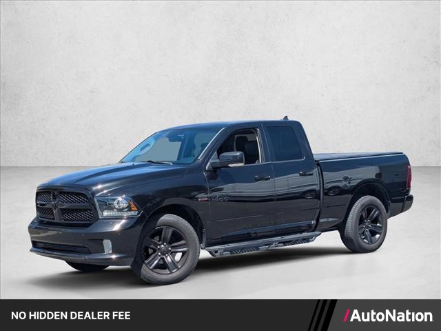 Brilliant Black Crystal Pearlcoat 2018 RAM 1500 Pickup Truck Four-Wheel Drive 8-Speed Automatic