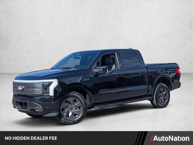 Agate Black Metallic 2024 Ford F-150 Lightning Pickup Truck All-Wheel Drive 1-Speed Automatic