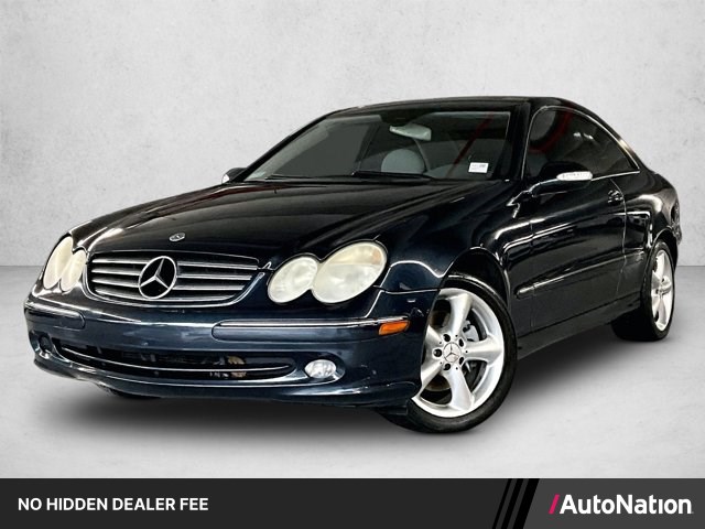 Cadet Blue Metallic 2005 Mercedes-Benz CLK Coupe Rear-Wheel Drive Automatic